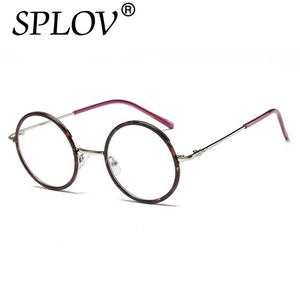 2017  Metal Simple Art Glasses Boy Girls Frame Flat Round Eyewear Armacao De Grau Para Mulher Half Frame Glasses