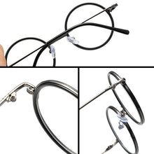 Load image into Gallery viewer, 2017  Metal Simple Art Glasses Boy Girls Frame Flat Round Eyewear Armacao De Grau Para Mulher Half Frame Glasses