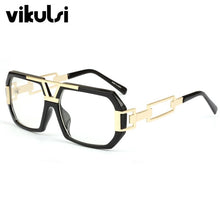 Load image into Gallery viewer, 2023 Newest Star Brand Square Frame Glasses Women Optical Male Big Clear Glasses Designer Eyeglass Frames Black Men Gold Oculos