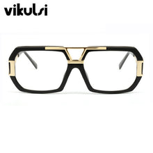 Load image into Gallery viewer, 2023 Newest Star Brand Square Frame Glasses Women Optical Male Big Clear Glasses Designer Eyeglass Frames Black Men Gold Oculos