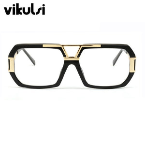 2023 Newest Star Brand Square Frame Glasses Women Optical Male Big Clear Glasses Designer Eyeglass Frames Black Men Gold Oculos