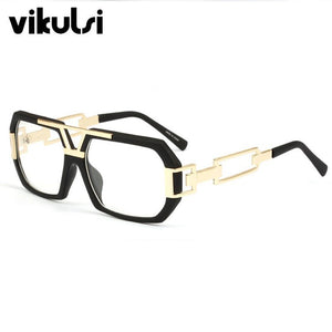 2023 Newest Star Brand Square Frame Glasses Women Optical Male Big Clear Glasses Designer Eyeglass Frames Black Men Gold Oculos