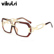 Load image into Gallery viewer, 2023 Newest Star Brand Square Frame Glasses Women Optical Male Big Clear Glasses Designer Eyeglass Frames Black Men Gold Oculos
