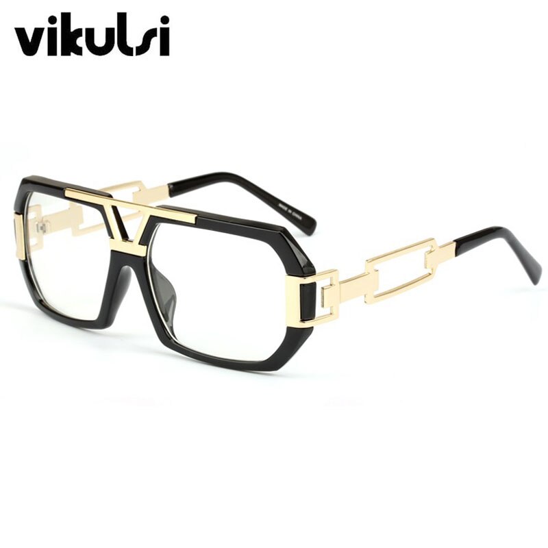 2023 Newest Star Brand Square Frame Glasses Women Optical Male Big Clear Glasses Designer Eyeglass Frames Black Men Gold Oculos