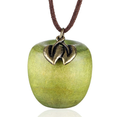 2017 love Women statement necklace apple pendant fashion vintage long rope necklaces & pendants for women jewelry kolye collar