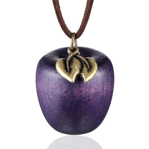 2017 love Women statement necklace apple pendant fashion vintage long rope necklaces & pendants for women jewelry kolye collar