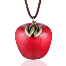 Carica l&#39;immagine nel visualizzatore di Gallery, 2017 love Women statement necklace apple pendant fashion vintage long rope necklaces &amp; pendants for women jewelry kolye collar