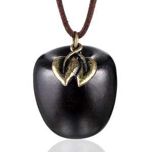 2017 love Women statement necklace apple pendant fashion vintage long rope necklaces & pendants for women jewelry kolye collar