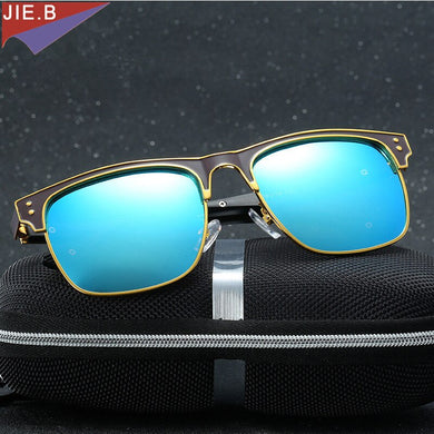 2023Classic Polarized Sunglasses Men Brand Designer  Men's Integrated  Sun glasses