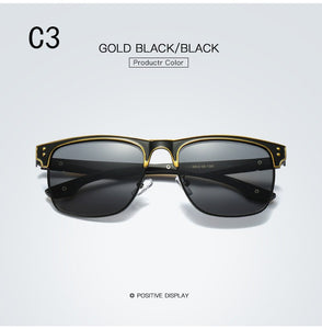 2023Classic Polarized Sunglasses Men Brand Designer  Men's Integrated  Sun glasses