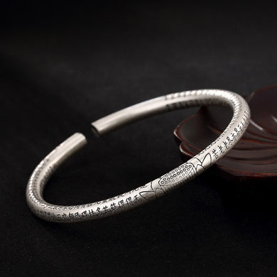 2018 Armbanden Voor Vrouwen Fine Lotus Prajnaparamita Sutra Female Bracelet Wholesale Restoring Ancient Ways Is Solid Openings