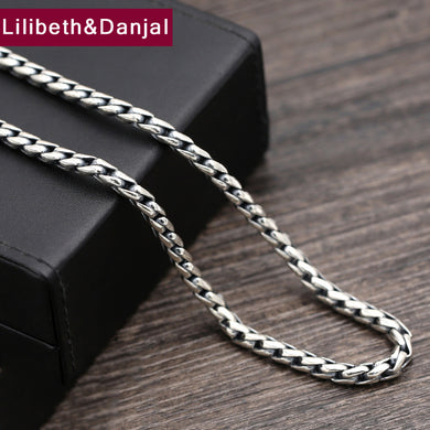 2018 Arrival 925 Sterling Thai silver Vinage Necklace Men Dragon Bone Pendant Rope Chain Necklace women Gift Fine Jewelry N26