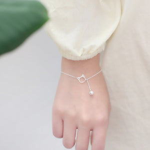 2018 Authentic 100% 925 Sterling Silver Bracelet For Women Hot Cute Cat Charms Fashion Bracelet For Party