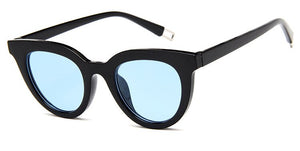 2023 Cat Eye Sunglasses Men Women Small Size Eye Cat Sunglasses Man Lady Retro Brand Design Unique Ocean Lenses DrivingEyewear