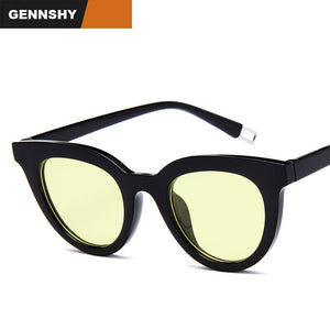 2023 Cat Eye Sunglasses Men Women Small Size Eye Cat Sunglasses Man Lady Retro Brand Design Unique Ocean Lenses DrivingEyewear
