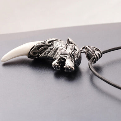 2018 FASHION! Wolf Heads Pendant Alloy Clavicle Chain Necklace Couple Jewelry NL-0795
