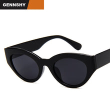 Load image into Gallery viewer, 2023 Cat Eye Sunglasses Men Women Retro Small Frame Eye Cat Sunglasses Man Transparent Frame Mirror Lenses Traveling