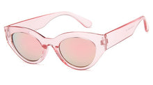 Load image into Gallery viewer, 2023 Cat Eye Sunglasses Men Women Retro Small Frame Eye Cat Sunglasses Man Transparent Frame Mirror Lenses Traveling