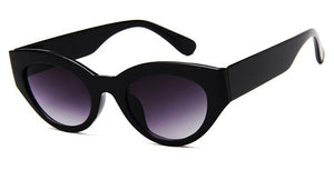 2023 Cat Eye Sunglasses Men Women Retro Small Frame Eye Cat Sunglasses Man Transparent Frame Mirror Lenses Traveling