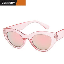 Load image into Gallery viewer, 2023 Cat Eye Sunglasses Men Women Retro Small Frame Eye Cat Sunglasses Man Transparent Frame Mirror Lenses Traveling