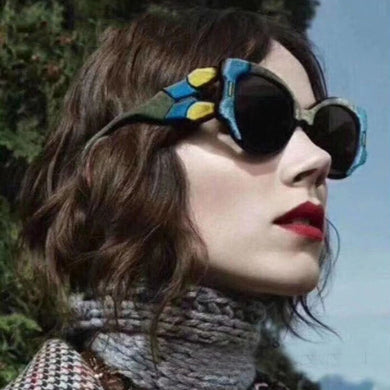 2023 Cat Eye Sunglasses Women  Brand Designer  Unique Sun Glasses For Female Colorful Frames Spectacles UV400