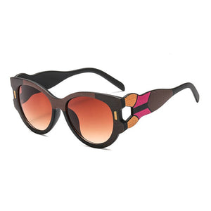 2023 Cat Eye Sunglasses Women  Brand Designer  Unique Sun Glasses For Female Colorful Frames Spectacles UV400