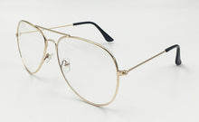 Carica l'immagine nel visualizzatore di Gallery, 2023 Occhiali da sole classici color caramello Donna Uomo Retro Brand Design Occhiali da sole pilota in metallo dorato Lenti oceaniche trasparenti