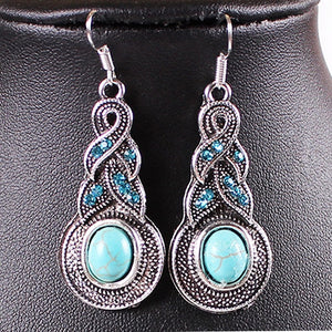 2018 Fashion Drop Earrings Tibet Silver Style Dangle Earrings High Quality Decoration for Women