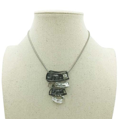 2018 Fashion Ladder pendant Necklace Maxi Collares Statement Jewelry 4 Colors Crystal Choker Necklace Summer Style Mrs win
