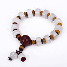 Load image into Gallery viewer, 2018 Fashion Natural Stone Amber Bracelets For Women Men Rose Quart Tiger Eyes Agates Beads Yoga Bracelets Pulseira Masculina