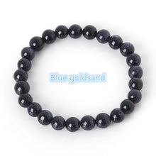Load image into Gallery viewer, 2018 Fashion Natural Stone Bracelets For Women Men Tiger Eyes Rose Quart Amethyst Agate Bead Yoga Bracelets Pulseira Masculina