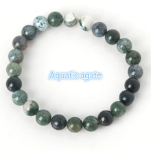 Load image into Gallery viewer, 2018 Fashion Natural Stone Bracelets For Women Men Tiger Eyes Rose Quart Amethyst Agate Bead Yoga Bracelets Pulseira Masculina