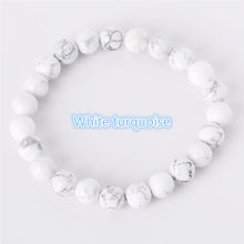Load image into Gallery viewer, 2018 Fashion Natural Stone Bracelets For Women Men Tiger Eyes Rose Quart Amethyst Agate Bead Yoga Bracelets Pulseira Masculina