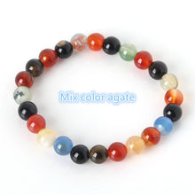 Load image into Gallery viewer, 2018 Fashion Natural Stone Bracelets For Women Men Tiger Eyes Rose Quart Amethyst Agate Bead Yoga Bracelets Pulseira Masculina