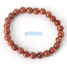 Load image into Gallery viewer, 2018 Fashion Natural Stone Bracelets For Women Men Tiger Eyes Rose Quart Amethyst Agate Bead Yoga Bracelets Pulseira Masculina