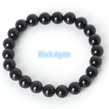 Load image into Gallery viewer, 2018 Fashion Natural Stone Bracelets For Women Men Tiger Eyes Rose Quart Amethyst Agate Bead Yoga Bracelets Pulseira Masculina