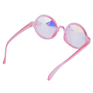 2023 Retro Round Gothic Rave Sunglasses with prism holographic Men Women gozluk Eyewear brillen Glasses gunes gozlugu