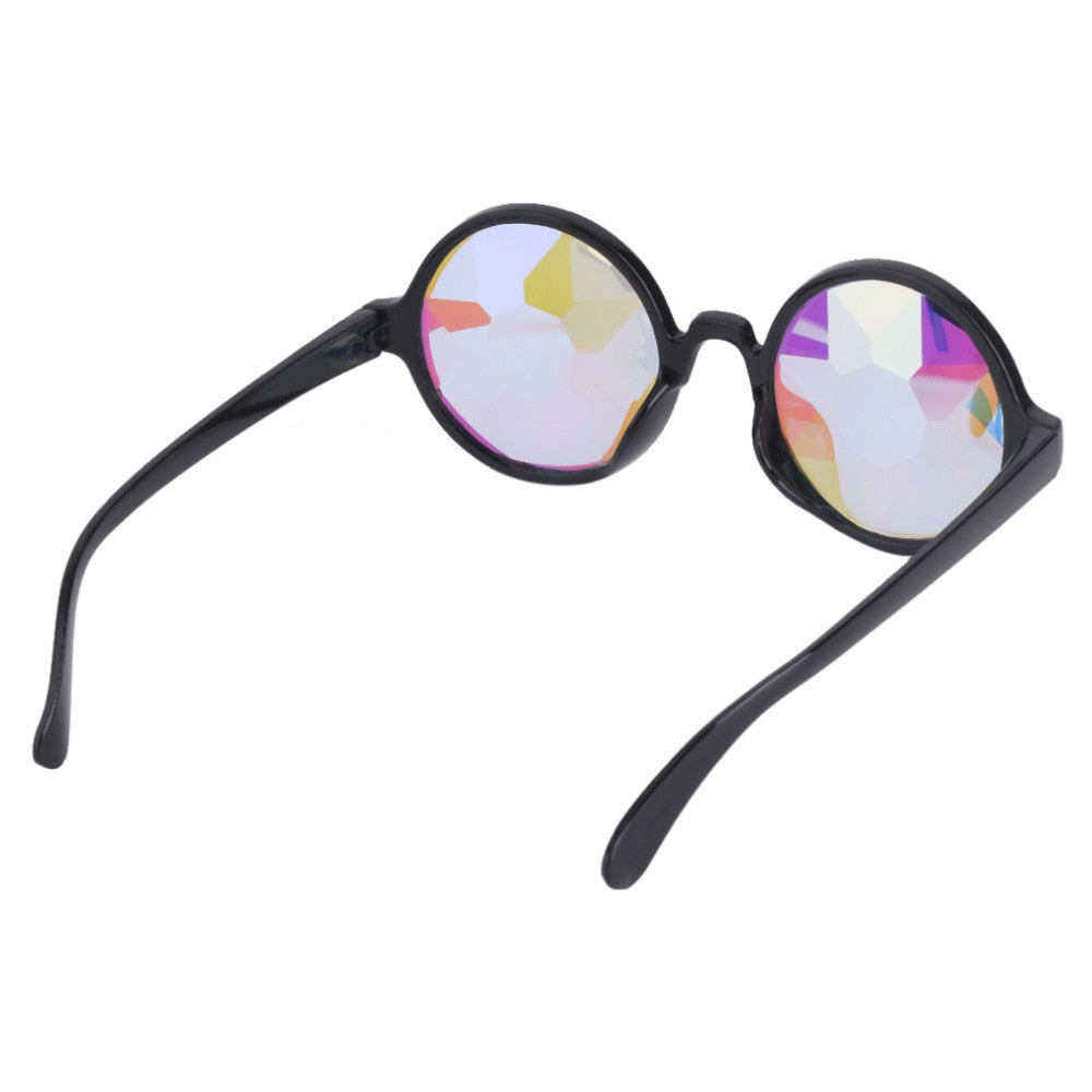 2023 Retro Round Gothic Rave Sunglasses with prism holographic Men Women gozluk Eyewear brillen Glasses gunes gozlugu