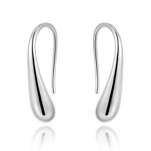 2018 Fashion Silver Plated Earrings Water Drop/Teardrop/Raindrop Drop Earrings Dangle Earrings for Women brincos Jewelry Gifts