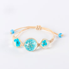 Load image into Gallery viewer, 2018 Fashion Woven Adjustable Bracelet Lucky Grass Natural Dried Flower Bracelets Handmade Women Gift Jewelry Ball Glass