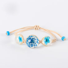 Load image into Gallery viewer, 2018 Fashion Woven Adjustable Bracelet Lucky Grass Natural Dried Flower Bracelets Handmade Women Gift Jewelry Ball Glass