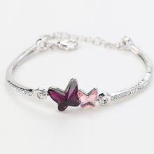 Load image into Gallery viewer, 2018 Fashion jewelry New Fashion Crystal from Austrian Crystal butterfly bracelet female sweet temperament Fit Women