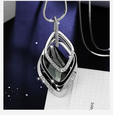 2018 Fashion long section sweater chain necklace Fine jewelry Crystals from Swarovski female hanging Woman Wedding jewelry