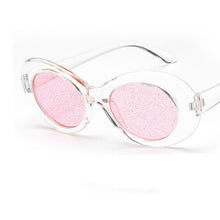 Load image into Gallery viewer, 2023 Glasses Colors Oval Crystal Sunglasses Women Cool Brand Designer  Glitter Lens Female Party Glasses oculos de sol f