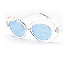 Load image into Gallery viewer, 2023 Glasses Colors Oval Crystal Sunglasses Women Cool Brand Designer  Glitter Lens Female Party Glasses oculos de sol f