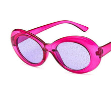 Load image into Gallery viewer, 2023 Glasses Colors Oval Crystal Sunglasses Women Cool Brand Designer  Glitter Lens Female Party Glasses oculos de sol f