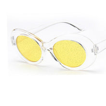 Load image into Gallery viewer, 2023 Glasses Colors Oval Crystal Sunglasses Women Cool Brand Designer  Glitter Lens Female Party Glasses oculos de sol f