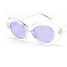 Load image into Gallery viewer, 2023 Glasses Colors Oval Crystal Sunglasses Women Cool Brand Designer  Glitter Lens Female Party Glasses oculos de sol f