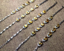 Carica l'immagine nel visualizzatore di Gallery, 2018 Hot New Fashion 925 argento Ametista pietra di luna inl Bracciale di apertura Pietra d'uva Donne Citrino Gioielli Regalo Bracciali donna 