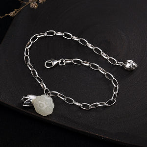 2018 Kehribar Women Bracelet Mosaic Hetian Lotus Thai Restoring Ancient Ways Bracelet Wholesale High-grade Joker Woman Model